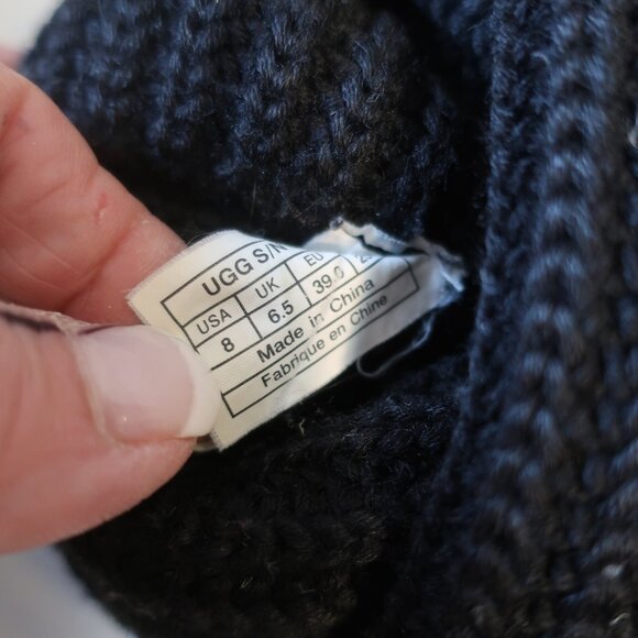 Womens Ugg Black S/N 5819 Knit Cardy Booties 8 - Picture 8 of 8